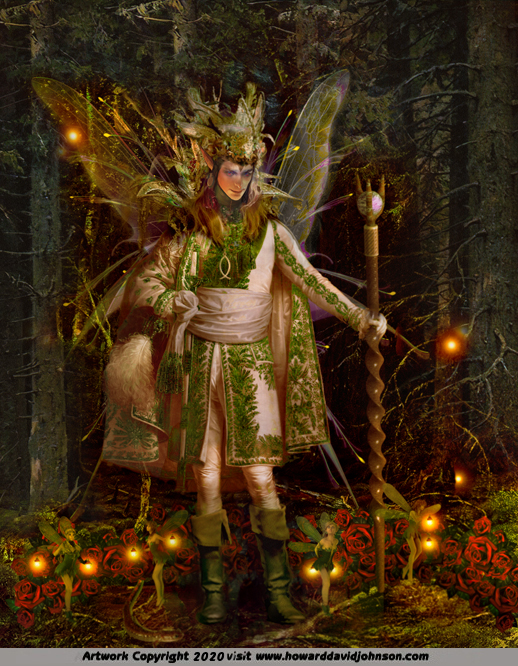 Fairy King Fionnbharr High King of the Daoine Sidhe painting art